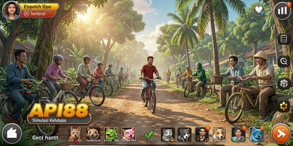 Tampilan menawan dari gameplay <strong>API88</strong> dengan grafis yang cerah dan detail.