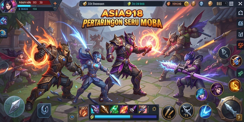 Gambaran menakjubkan gameplay MOBA ASIA918.