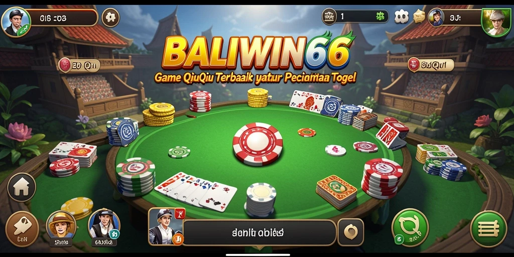 Screenshot gameplay BALIWIN66 menampilkan suasana seru permainan QiuQiu.