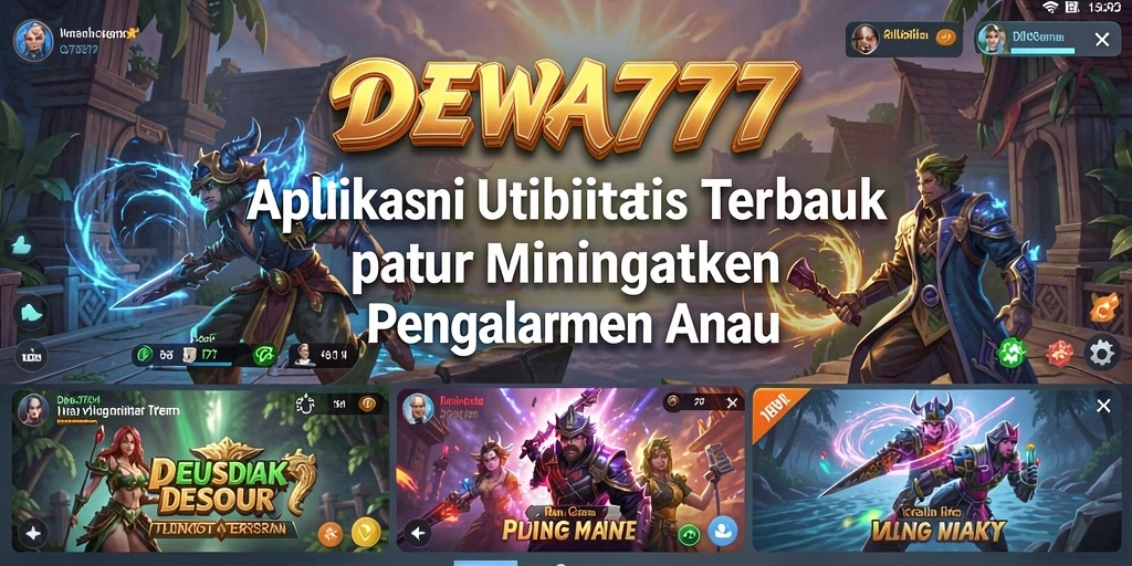 Tangkapan layar DEWA777 menampilkan antarmuka pengguna yang bersih dan fungsional.