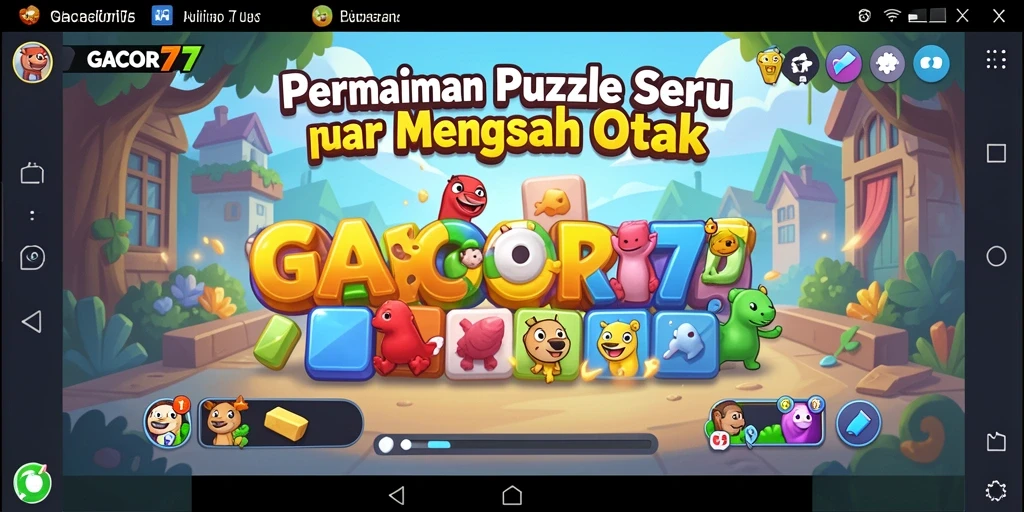 Menampilkan gameplay seru dalam game Puzzle GACOR77.