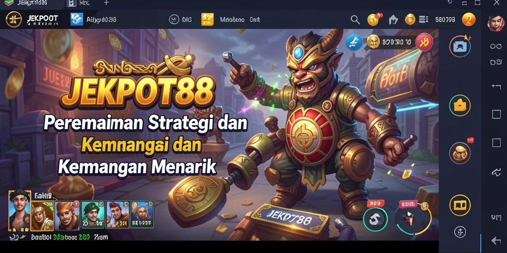 Tampilan gameplay menarik dari JEKPOT88 dengan fitur SLG.
