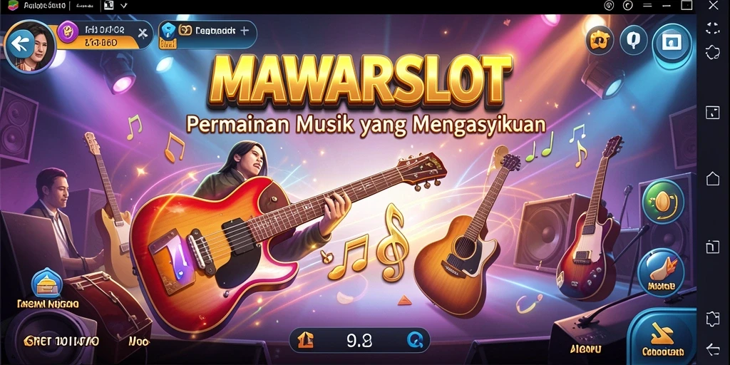 Tampilan gameplay <strong>MAWARSLOT</strong> menampilkan interaksi dengan musik yang seru.