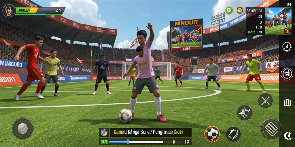 Tangkapan layar gameplay MNDUIT yang menunjukkan aksi seru di dalam permainan.