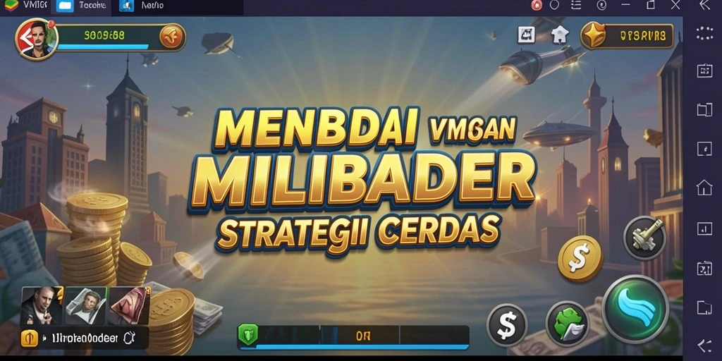 Screenshot gameplay VM108 menampilkan aksi seru dalam membangun bisnis Tycoon.