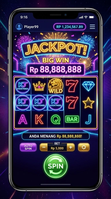 Tampilan antarmuka pengguna kaostogel yang ramah dan intuitif.