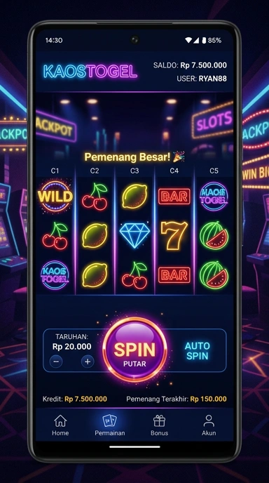 Proses pengunduhan aplikasi di kaostogel yang cepat dan aman.